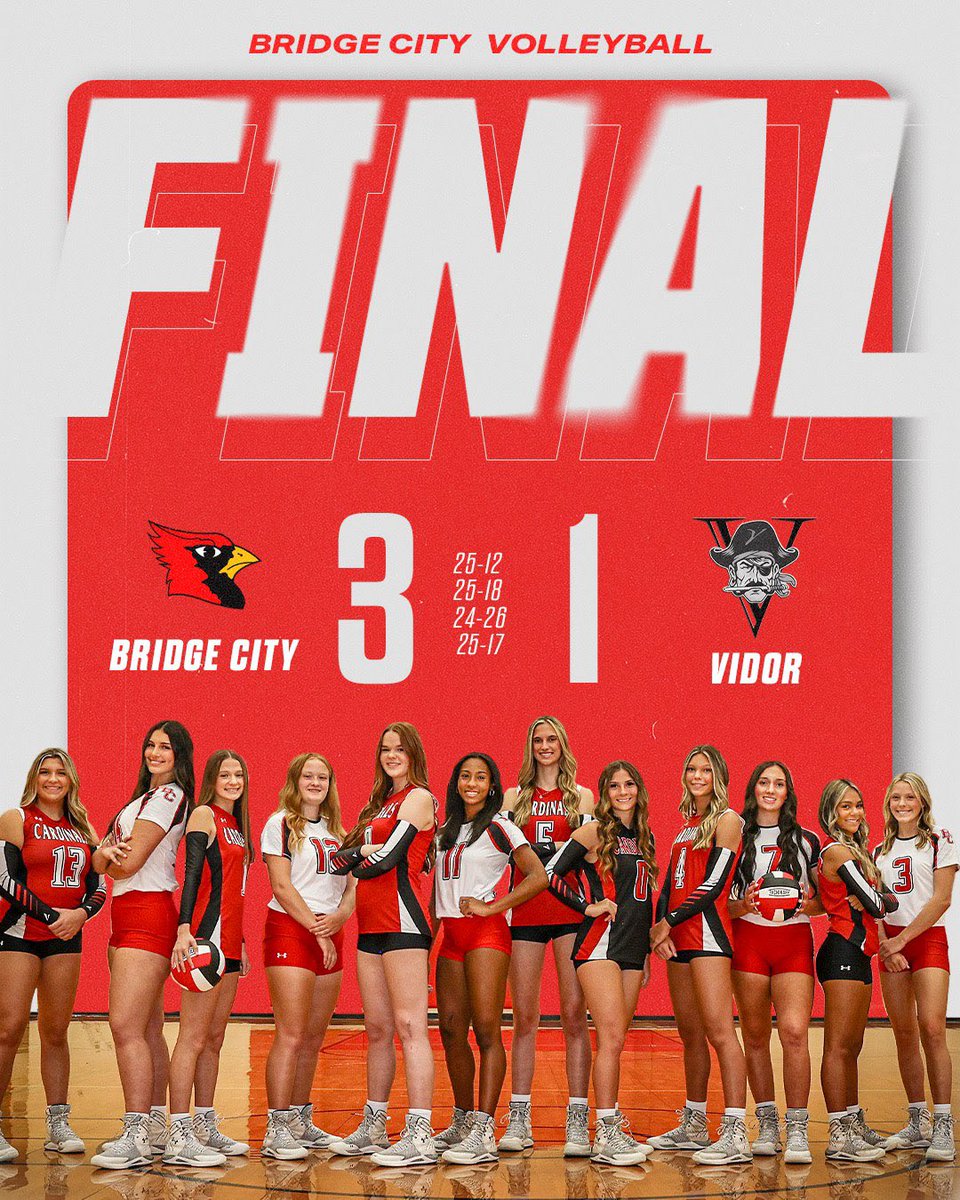 BIG WIN vs Vidor tonight! The constant grit and determination from each player on the team earned our girls the number 1 seed heading into Bi-District Playoffs!! LETS GO CARDS!!! BI-DISTRICT PLAYOFF MATCH: At Silsbee vs Hardin-Jefferson at 7:00 pm! More information to follow!
