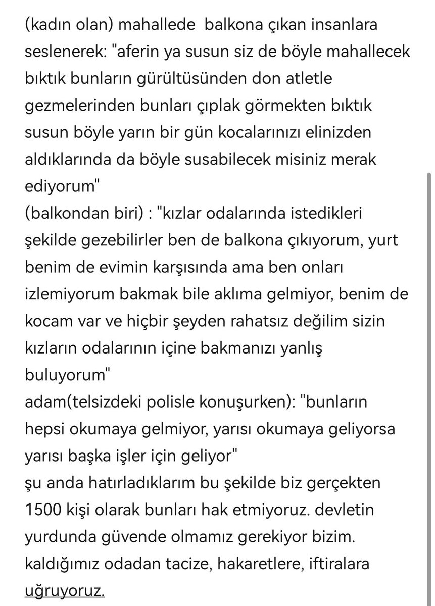 amesitsts's tweet photo. Yurtta barınmakta olan 1500 kız öğrenci olarak tehdit altındayız. Bu ithamlara bu tacizlere maruz kalmak zorunda değiliz. 

#darülacezekykyurdu #kykyurdu https://t.co/uoMnJAiGn4
