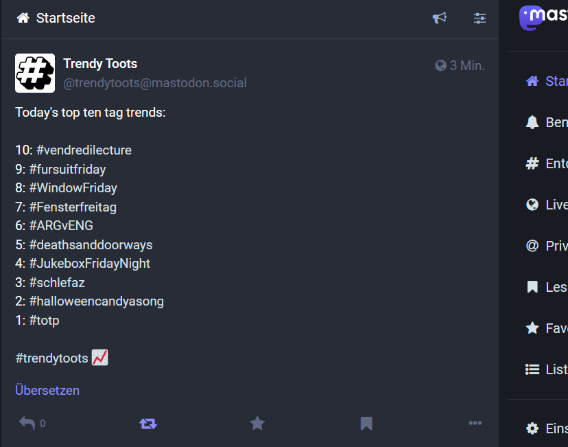 ProvokingCats's tweet photo. #SchleFaZ im Fediverse auf Platz 3 der Trends  
@twitkalk 

#Yeti https://t.co/10XY3qzXJb
