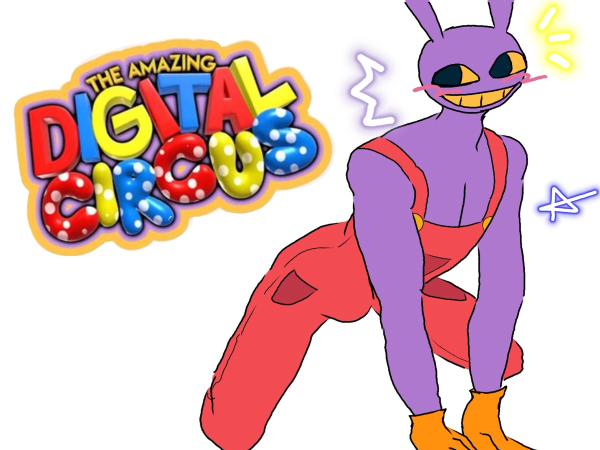 PookieDraws's tweet image. With the prompt 'babygirl pose' how could I NOT draw everyone's favorite Jax from Digital Cirus! #cringetober2023 #DigitalCircus #digitalcircusjax #babygirlpose #myartwork #digitalart