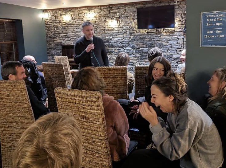 Had a lot of fun mc’ing for ‘this is a standups’ gig in the Saluation Inn Llandeilo. Always enjoy gigging with <a href="/D_ifferent1/">Gareth P Morris</a> , @lornacomedy  and <a href="/GillyWebb/">Gillian Webb</a> #standupcomedy #standupcomedian