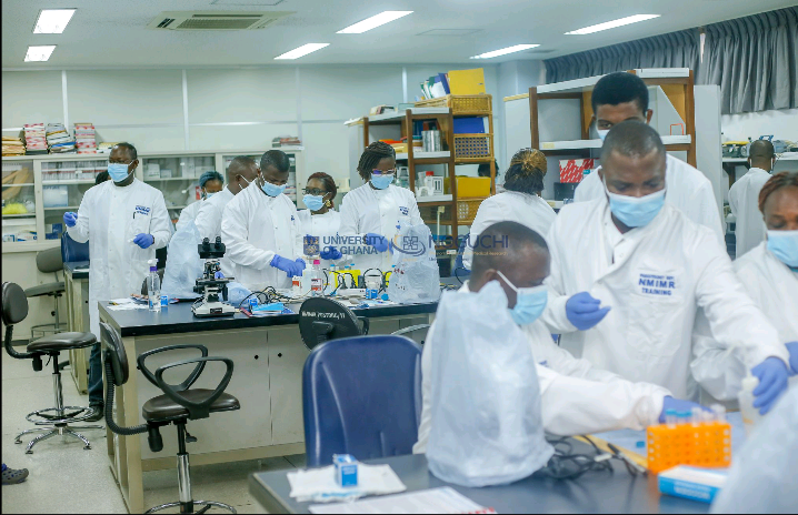 SenyoBotchie's tweet photo. The Third Country Training Fellowship is a uniquely well structured program at NMIMR designed to train researchers &amp; clinicians from Sub-Sarahan African countries on improved  methods of disease diagnosis and control especially with Parasites!!! 

Together, Yes we can!

#IMPACT!! https://t.co/hAIOxByEo4
