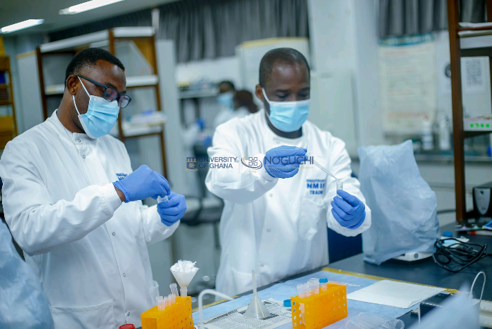SenyoBotchie's tweet photo. The Third Country Training Fellowship is a uniquely well structured program at NMIMR designed to train researchers &amp; clinicians from Sub-Sarahan African countries on improved  methods of disease diagnosis and control especially with Parasites!!! 

Together, Yes we can!

#IMPACT!! https://t.co/hAIOxByEo4