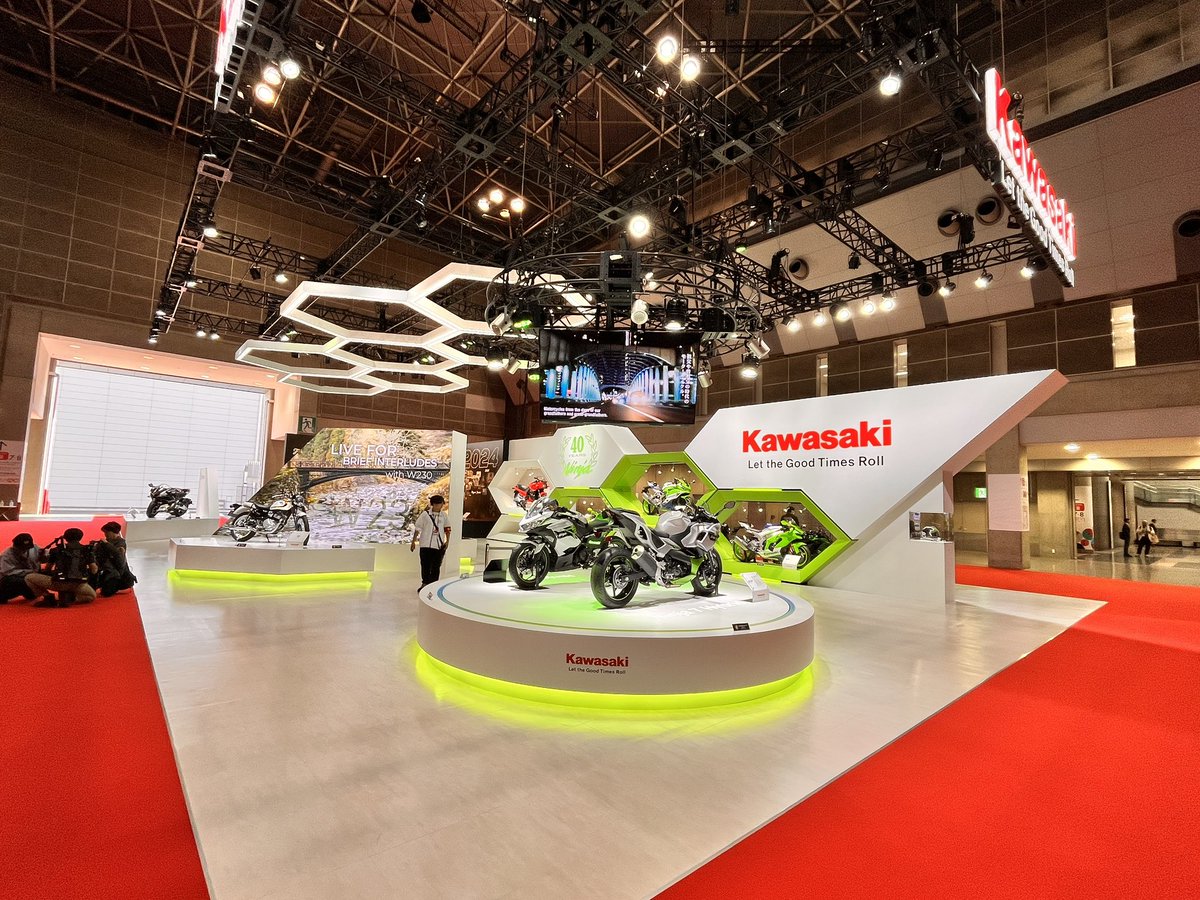 Kawasaki_JPN's tweet photo. JAPAN MOBILITY SHOW 2023

一般公開 開幕しました

皆さまのご来場お待ちしてます！

#ジャパンモビリティショー
#JapanMobilityShow
#JMS2023 https://t.co/bzm9bENW8R