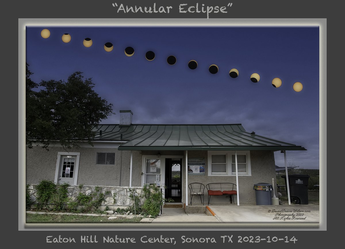 DavidDWilson's tweet image. Here is my second attempt at a composite image of the annular eclipse.  What do you think?
#annularsolareclipse