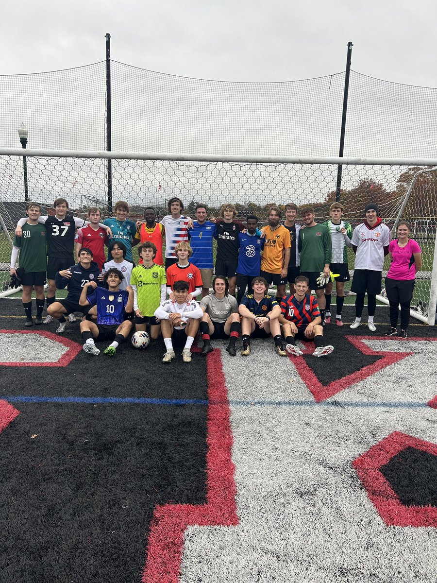 MuskingumMSOC's tweet photo. A great jersey day training session to end the fall season before we send off two great seniors tomorrow one last time at home!
#DefendTheM https://t.co/zW7AO7G9mW