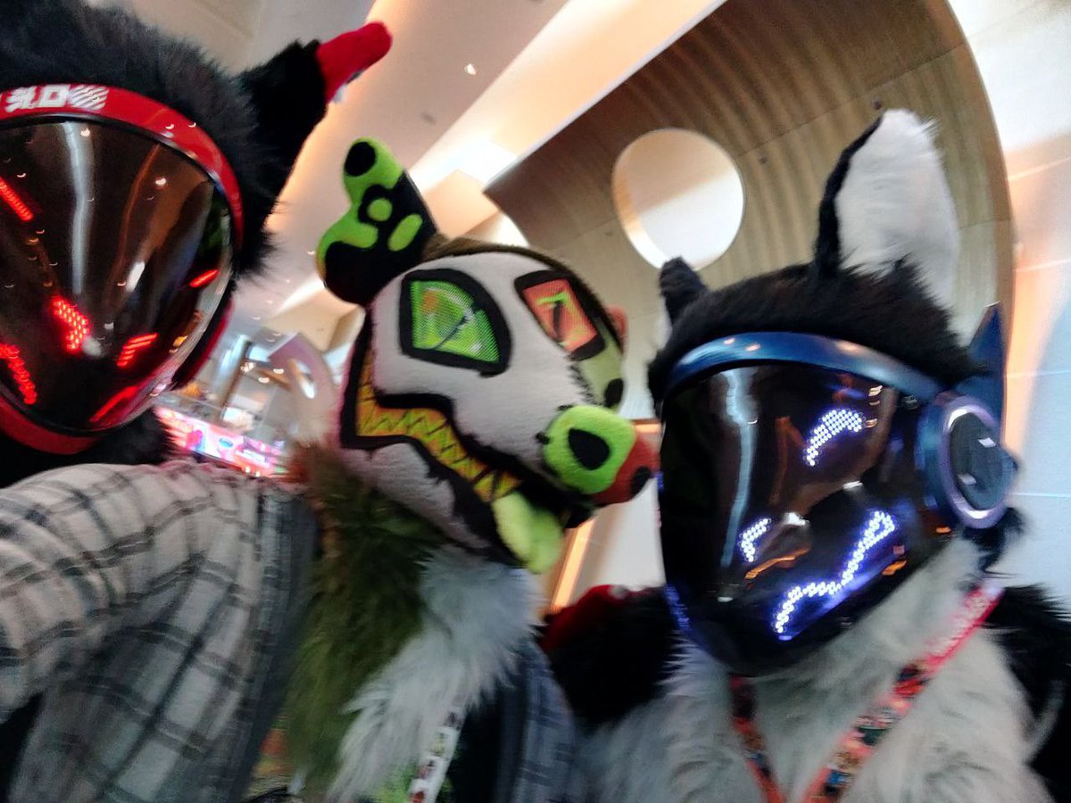 hehe blurry photo we love those

Happy #FursuitFriday!

<a href="/ShadeProtogen/">Shade</a> <a href="/huhwhatumm/">huh what</a>