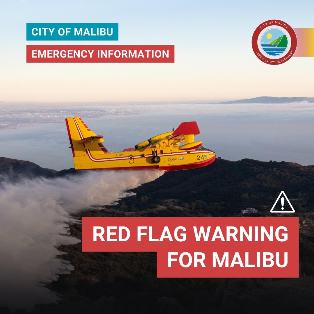 MalibuPublicSafety (@malibusafety) on Twitter photo Red Flag Warning for Malibu 3AM Sun 10/29 - 10PM Mon 10/30 due to Strong Santa Ana winds & very low humidity. Potential PSPS power outages Sun – Mon. Take preparedness actions! See details & tips: malibucity.org/CivicAlerts.as… @lacofdpio @lhslasd @certmalibu Red Flag Warning for Malibu 3AM Sun 10/29 - 10PM Mon 10/30 due to Strong Santa Ana winds & very low humidity. Potential PSPS power outages Sun – Mon. Take preparedness actions! See details & tips: malibucity.org/CivicAlerts.as… @lacofdpio @lhslasd @certmalibu