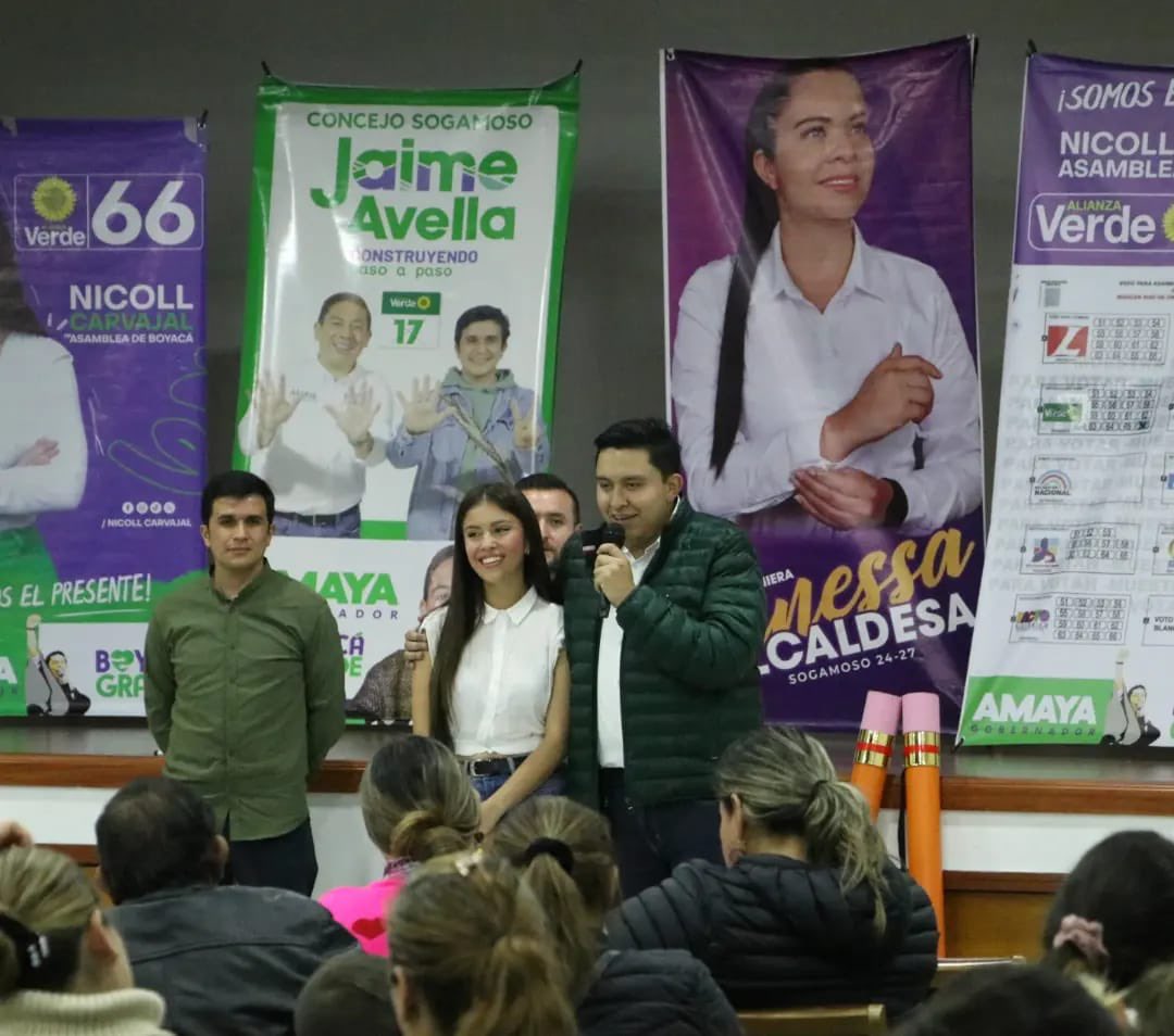 LuisCarlosOP's tweet photo. Mujeres y jóvenes liderarán los cambios q necesita #Sogamoso y #Boyacá, este equipo 

@JaimeAvellaC  CONCEJO 🌻1️⃣7️⃣
Vanessa Pérez ALCALDESA 💜
@NicollCarvajal3  ASAMBLEA 🌻6️⃣6️⃣
@CarlosAmayaR GOBERNADOR

Sin ataques y con propuesta trabajarán por la ciudad del Sol y del Acero. https://t.co/40TlnPEZVF