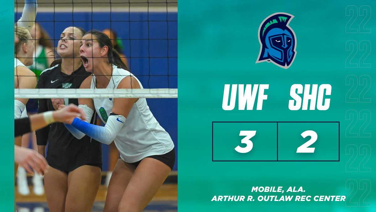 UWFVolleyball's tweet photo. UWF comes out on top in a five-set thriller at Spring Hill!
#GoArgos https://t.co/SPOrjgD3mM