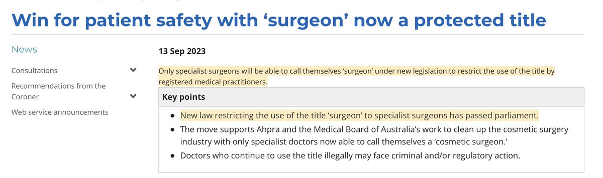 Bravo MBA and <a href="/Ahpra/">Ahpra</a>.