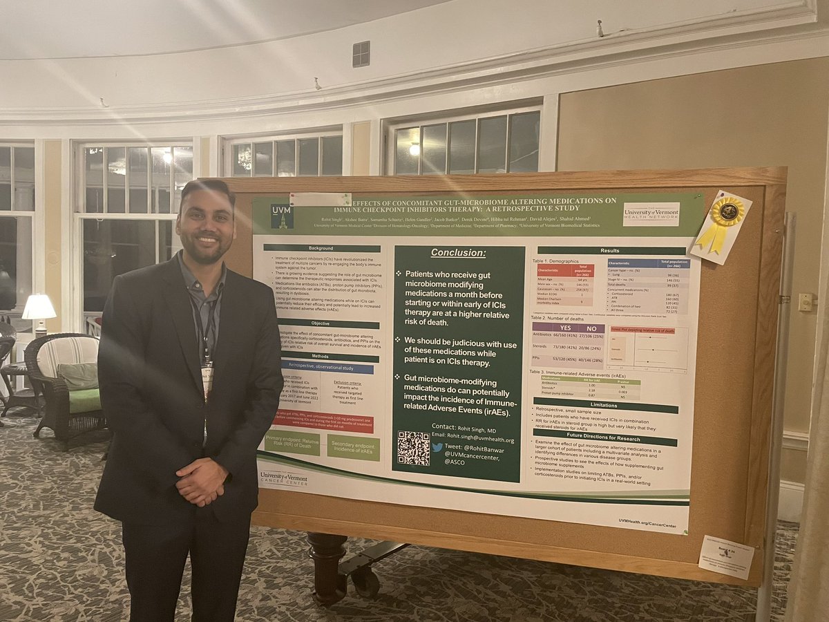 Ryan and Rohit rock with poster awards @NNECOS_ONCOLOGY @UVMcancercenter