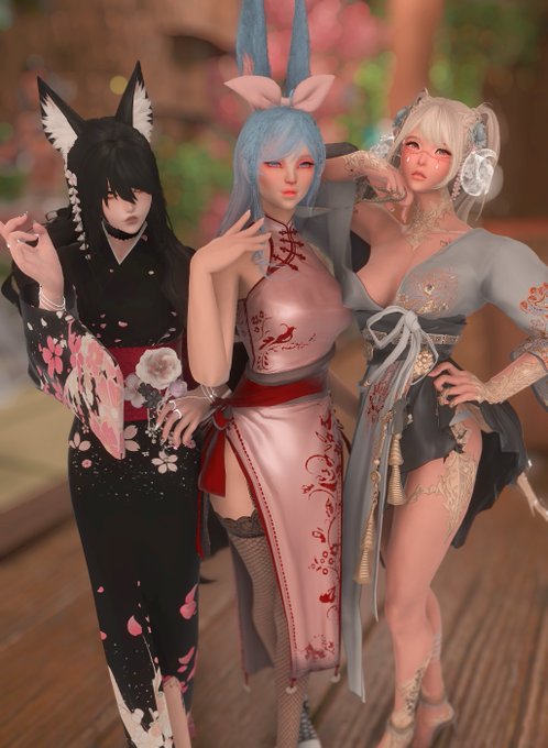 'Ying, yang, and me in between... Such is life...' *winks* (Wonder what the dress colors mean for each