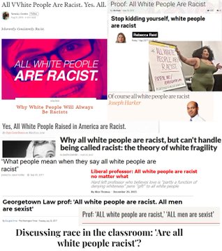 squall04321's tweet photo. @probablyup If you looked into the source of racial unrest+hysteria in academia, politics, social media, hollywood, or even the journalists that wrote the articles i'm about to show you...you would find your answer. https://t.co/3IWt2Y5DDH