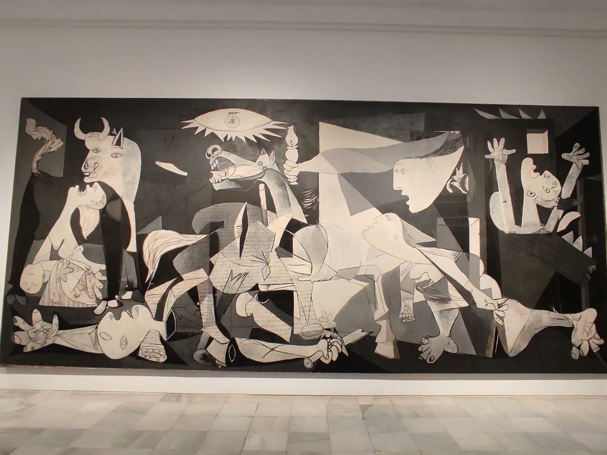 ManuAlejoRY's tweet photo. Sobre #Picasso habría mucho que decir. Sobre el #Guernica mucho más. Pero es que ante tal cuadro solo queda dejar a un lado todo lo que se sabe y guardar silencio
#españa #reinasofia #art #arteuniversal #reinasofia #museo #instaart #cubist #cubismo https://t.co/PzG2RRcdnF