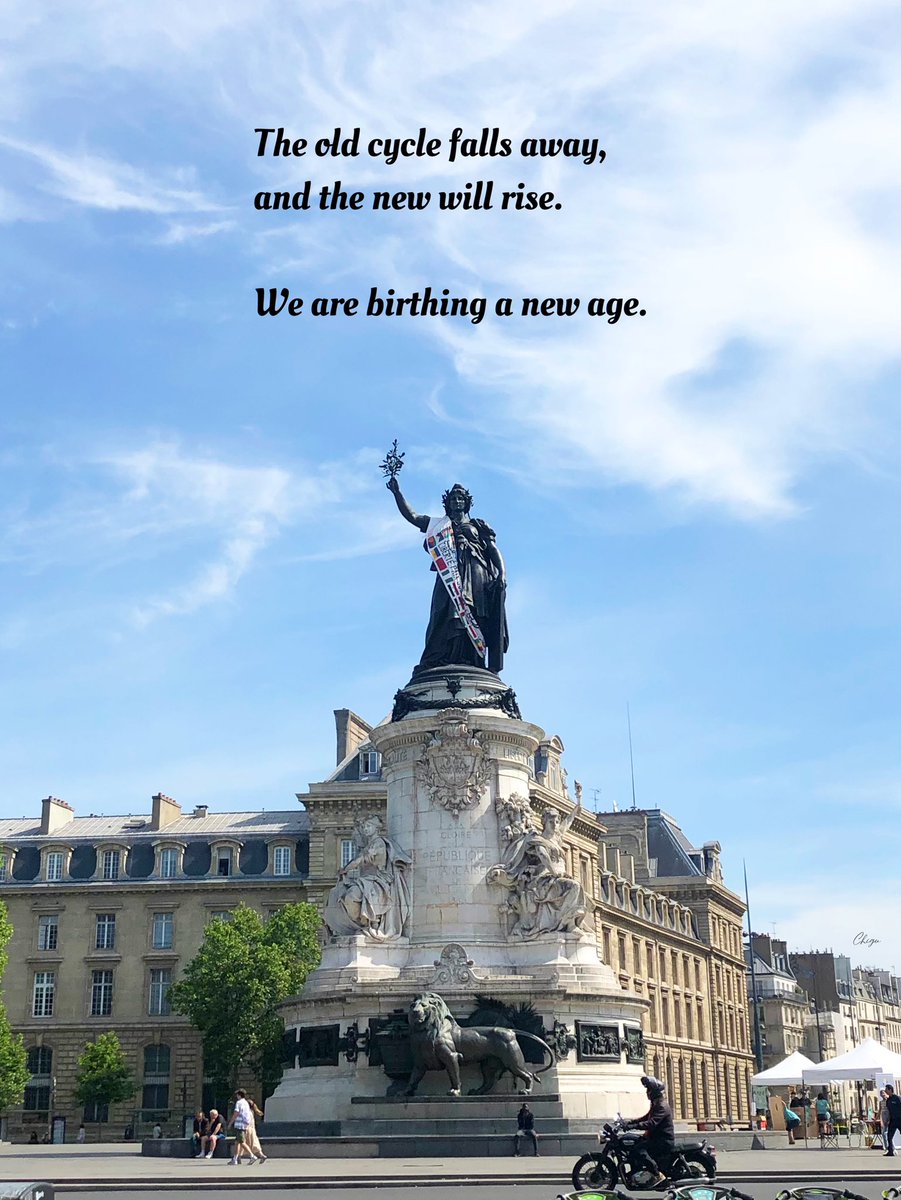 cocobonheurcoco's tweet photo. The old cycle falls away,

and the new will rise.

We are birthing a new age.

ふるきは
すたれ

今
新しき
ときが
めぶく

#パリ #フランス #france #paris #レピュブリック広場 #placedelarepublique #新しい時代 #newera #newage #startnewlife #enjoyyourlife https://t.co/NKXeqCvMeh