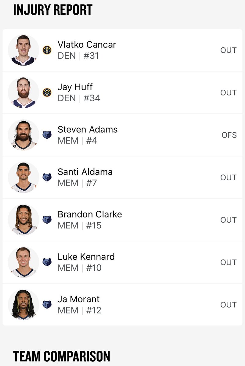 We’re missing an entire starting lineup😭