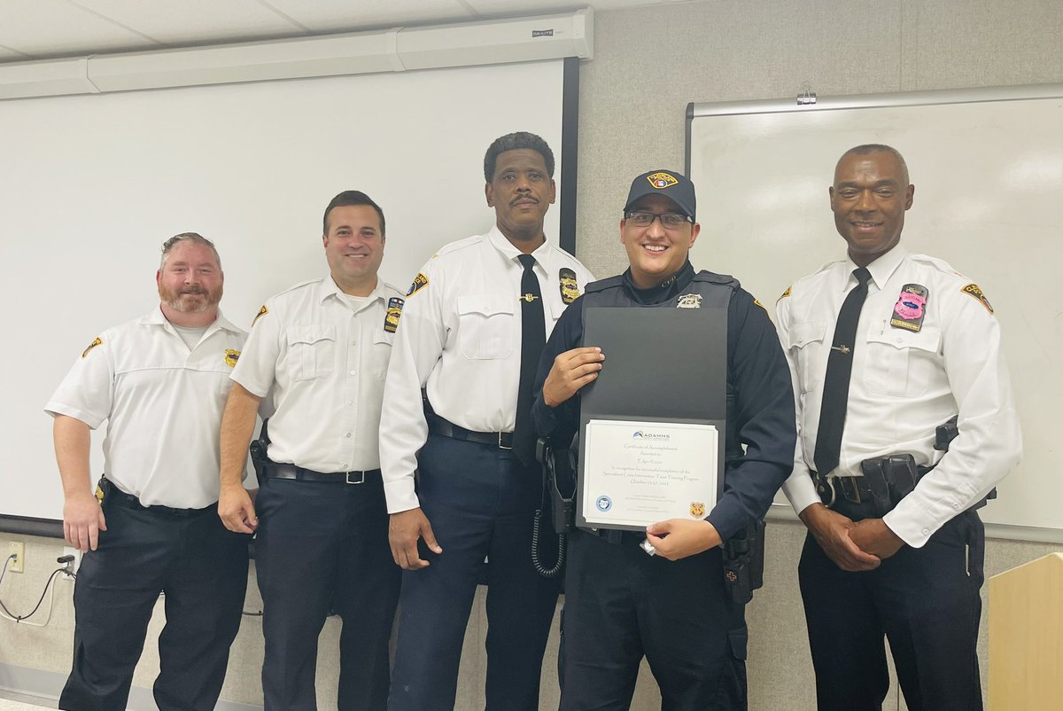 CDP strives to better serve our citizens in a comprehensive way. Today, a group of officers from various districts, along with a couple members of the Cleveland Police Commission, completed a Specialized Crisis Intervention Team training (S-CIT).