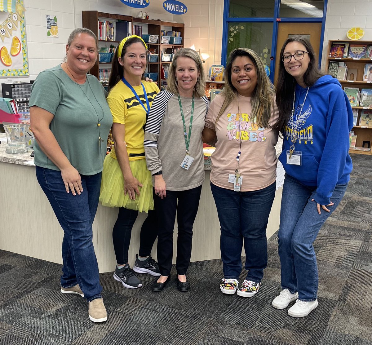 VBFairfieldES's tweet photo. Congratulations to our Distinguished Educators, Mrs Woolwine, @MrsKatieSchatti, Mrs. Boggs, Teacher of the Year 2025 @mrsjovieorr, and @Ms_CostulisVB. 
@LGrossVB https://t.co/CI1fwinv7B