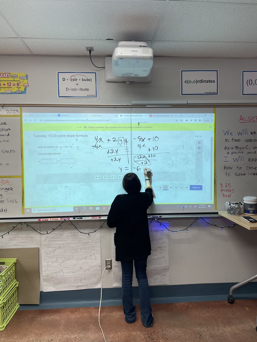 ESeanez_SMS's tweet photo. What a beautiful week during Algebra I classes!! Point-slope, solving for y, and Brain Dumps! Proud of all of our Bulldogs ❤️🐾 https://t.co/RpOeq6tXfD