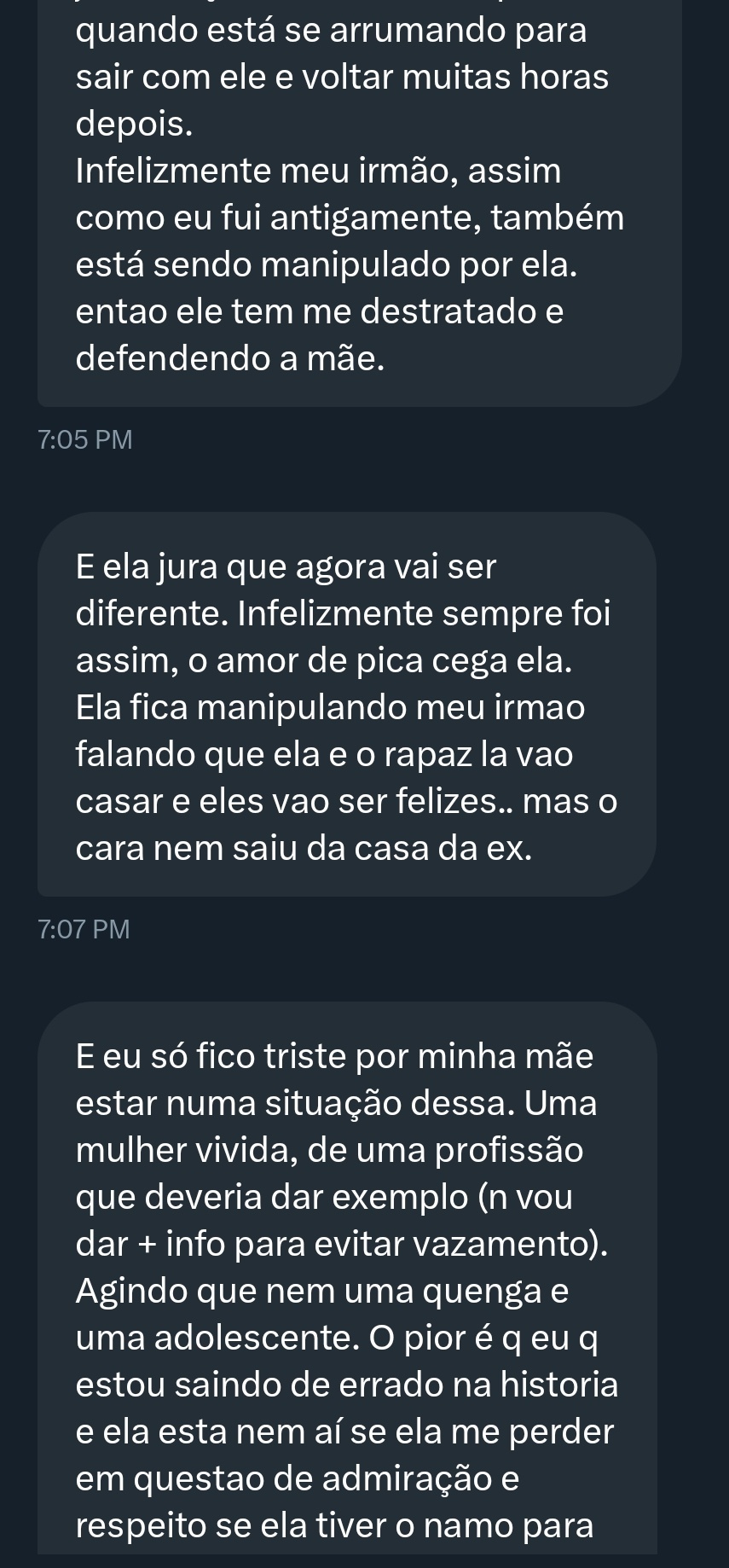 Making of da vida alheia on X: Ficante não é namorada. Então tecnicamente  vc não tinha oq terminar. É só arrumar outra ficante.   / X