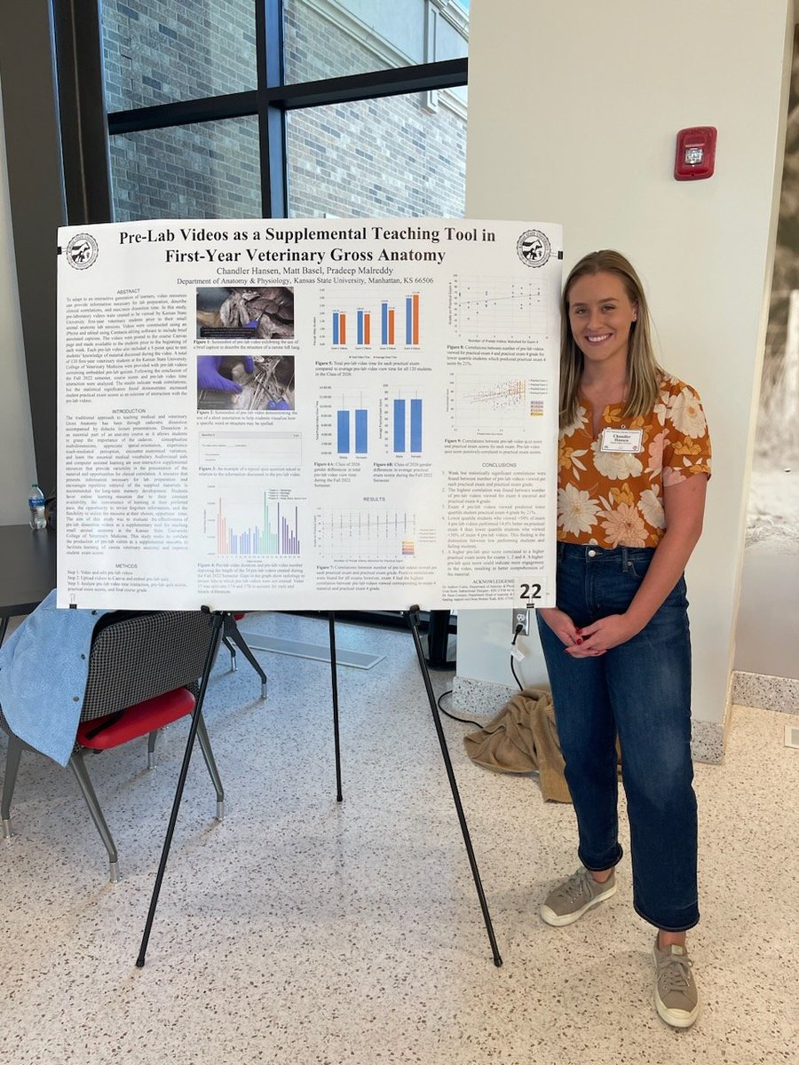 Pradeep Reddy (@malreddy) on Twitter photo Chandler's award winning work at the 2023 Veterinary Educator Symposium held at Texas Tech!
<a href="/KSUDAP/">Department of Anatomy & Physiology</a> <a href="/KSUCVM/">K-StateVetMed</a> <a href="/KSUGradSchool/">Kansas State University Graduate School</a> Chandler's award winning work at the 2023 Veterinary Educator Symposium held at Texas Tech!
<a href="/KSUDAP/">Department of Anatomy & Physiology</a> <a href="/KSUCVM/">K-StateVetMed</a> <a href="/KSUGradSchool/">Kansas State University Graduate School</a>