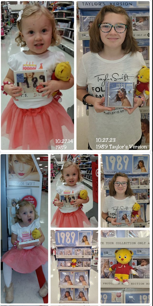 beckbeckboo's tweet photo. @taylorswift13 @taylornation13
My #TinySwiftie has celebrated  release day @Target w/me since she was born...loved #TaylorSwift her entire life. Now she's experiencing ALL the rerecordings. We will always love &amp; support Taylor. 💙
#InMy1989TaylorsVersionEra
#1989TaylorsVersion https://t.co/T6mJ8Xiyr7