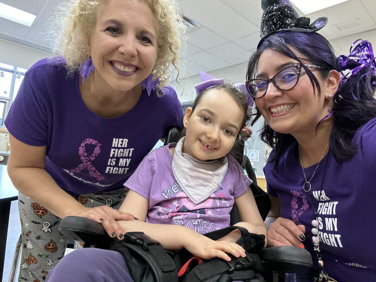 Wearing purple for Rett Syndrome Awarness #ORSAstrong