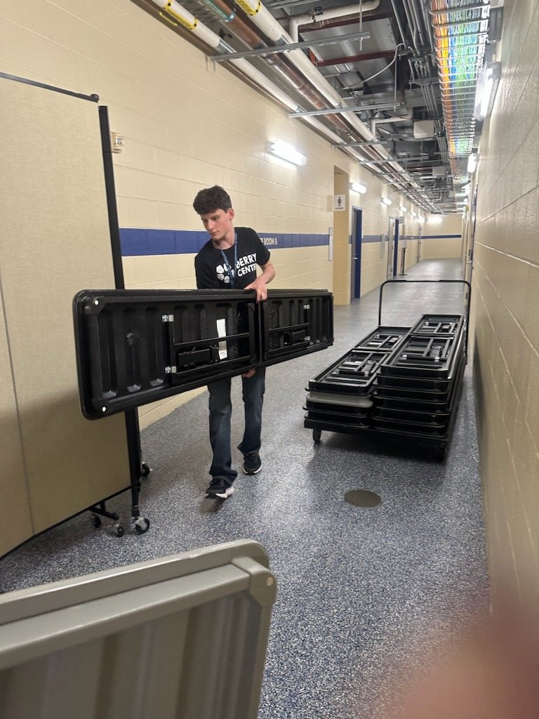 Our oldest son had his first ever day of work <a href="/BerryCenter/">Berry Center</a>.  Another part of the family is working for <a href="/CyFairISD/">Cypress-Fairbanks ISD</a> . <a href="/MrsKatiePerry1/">Katie Perry</a>