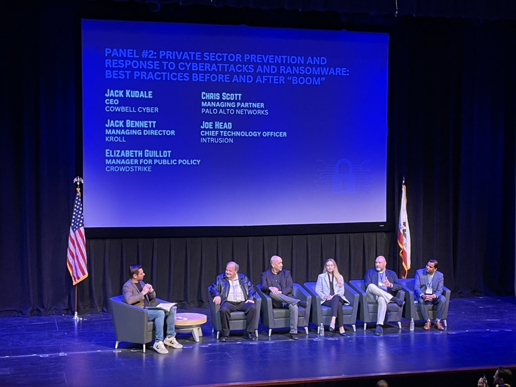 Launched my inaugural cyber summit to help small businesses. Thanks to all who helped! @CrowdStrike @PaloAltoNtwks @KrollWire @alexstamos @nicoleperlroth @FBI @CISACyber @Cal_OES @IntrusionShield @WellsFargo @StanfordHealth @AlamedaCounty @Calpine