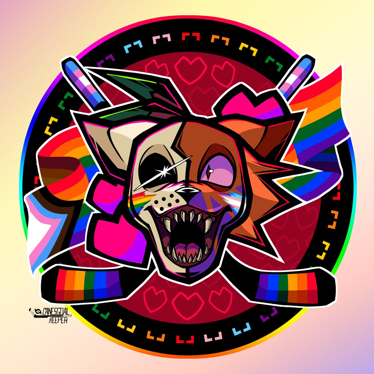 coyotelaw's tweet photo. HOWLIN' WITH PRIDE TONIGHT! 🏒🏳️‍🌈
#Yotes https://t.co/2kyiXuv188