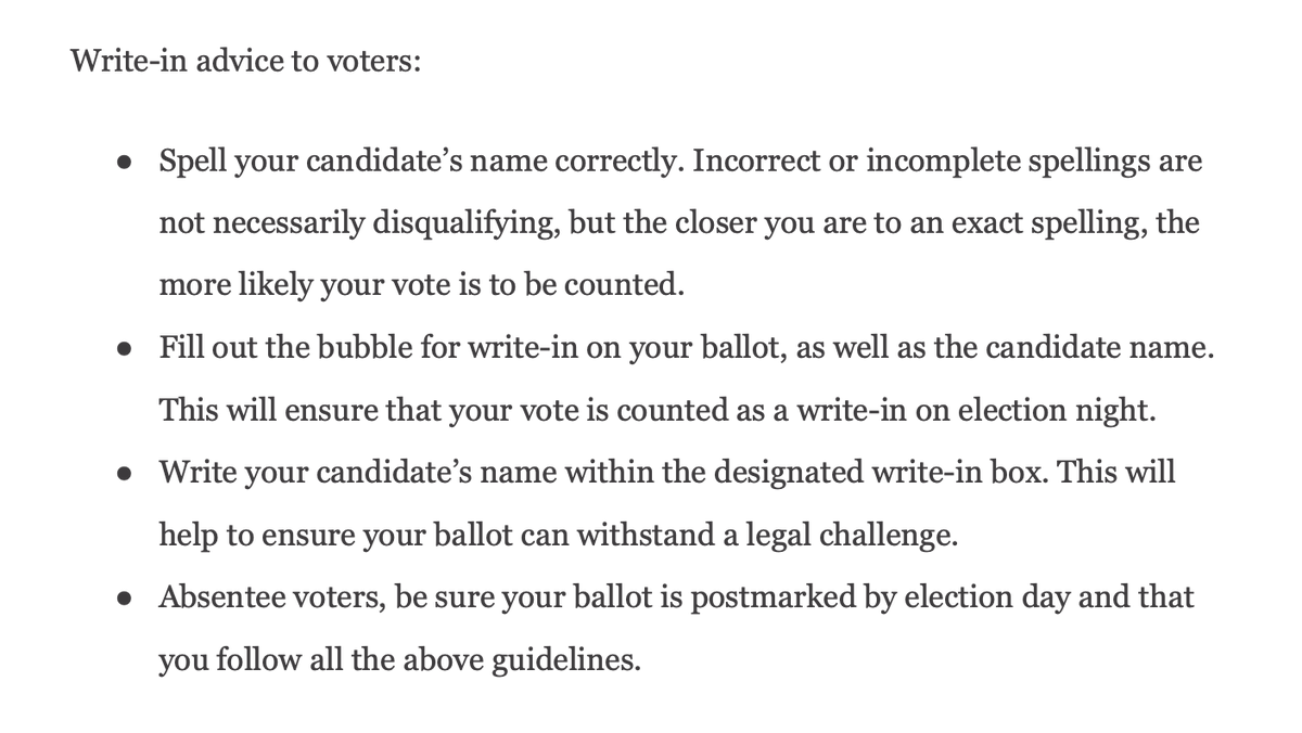 QNS_Account's tweet photo. ✍️ Remember: you do not have to vote for someone who harms our community just because they have a (D) next to their name. You can “write-in” a candidate name of your choice when you go to vote. Whether it’s the name of a friend, activist or a community leader you respect.

(5/6) https://t.co/IBwM3WJSk1