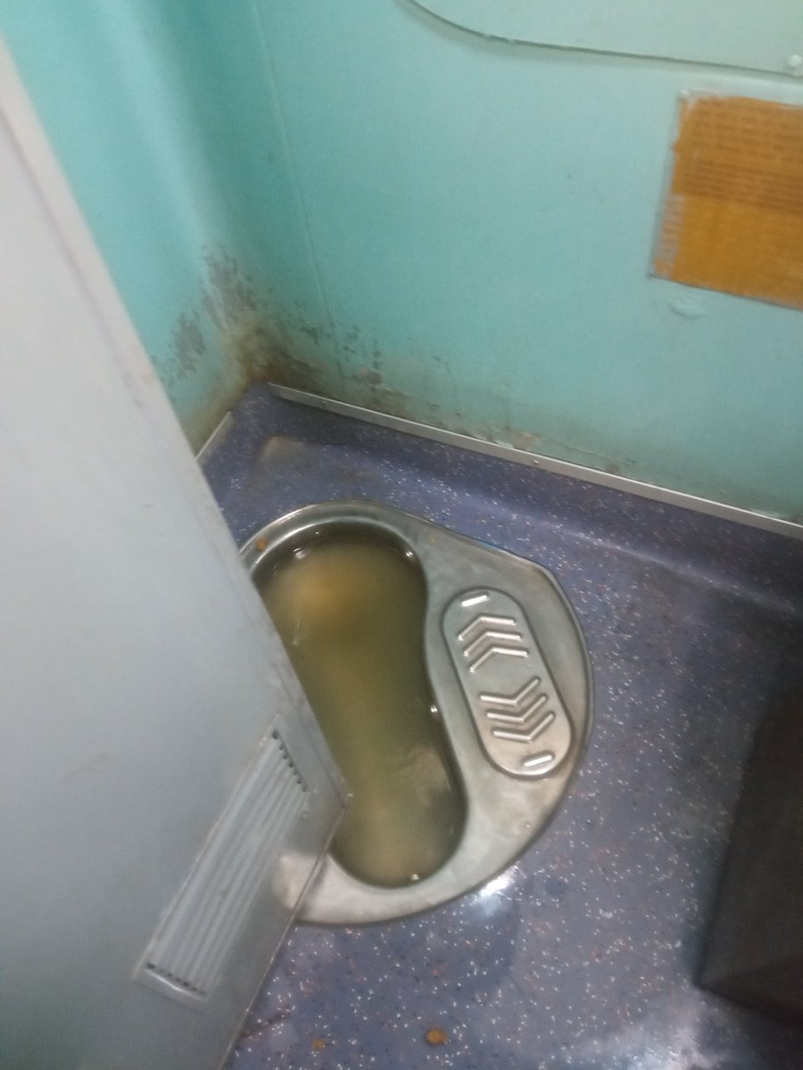 skagarwal2007's tweet photo. Such a worst conditions of toilets in 12424 dbr rajdhani. @RailwaySeva @RailMadad @RailMinIndia @RailNf @PMOIndia @ashw https://t.co/5pzDFozOBa