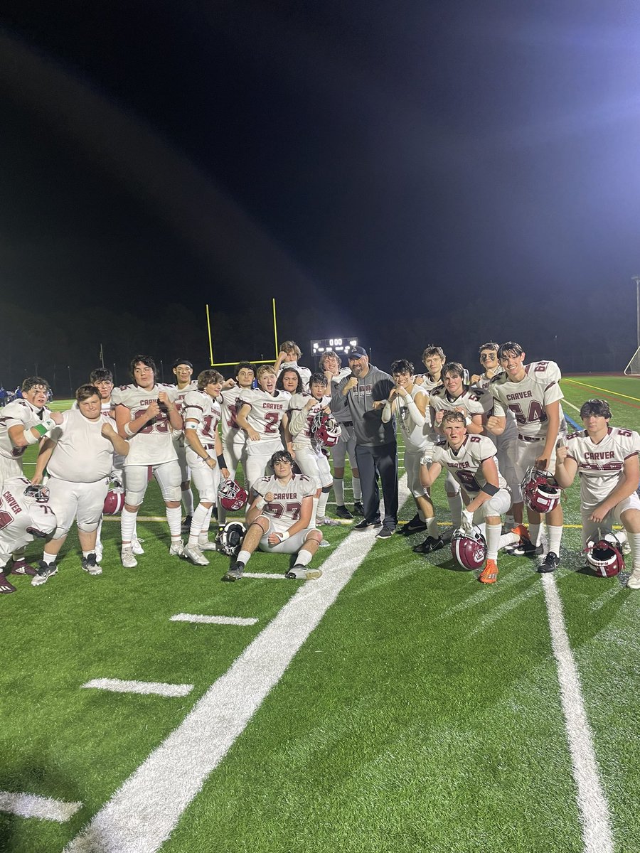 Round 8 40-16 win. 🥊 South Shore League Champs so proud of this team so proud of this defense. <a href="/CarverFootball_/">Carver Crusaders Football</a> <a href="/CarverCrusaders/">Carver Athletics</a> <a href="/sports_ledger/">Patriot Ledger sports</a> <a href="/SC_Varsity/">SouthCoast Varsity</a>