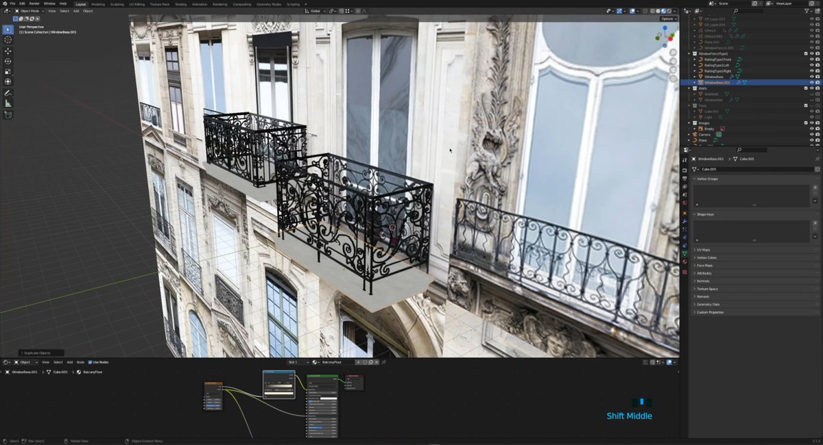 AlessioRegal's tweet photo. I spent a year self-learning 3D modeling with Blender 3D, and created balconies &amp; railings, now available on the #UnityAssetStore! 🎮

📷 Timelapse video here: https://t.co/rhjr4Iyy8j

Like, RT, and follow for more! 📷 #3DModeling #Blender3D #Timelapse https://t.co/jhmSqWo6pX