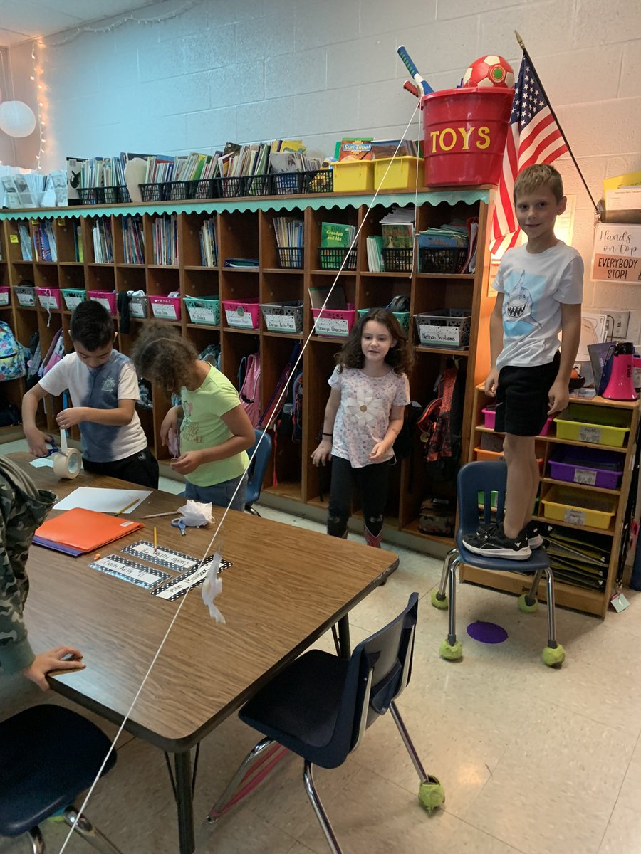 PresleyFarm's tweet photo. It’s been a #buzzworthy STEM Day! We have read books, made a 👻 zip line, made a haunted house out of legos, created monster traps, and ended the day with slime! @howell_stem @howellprincipal https://t.co/9sGxZSzJMf