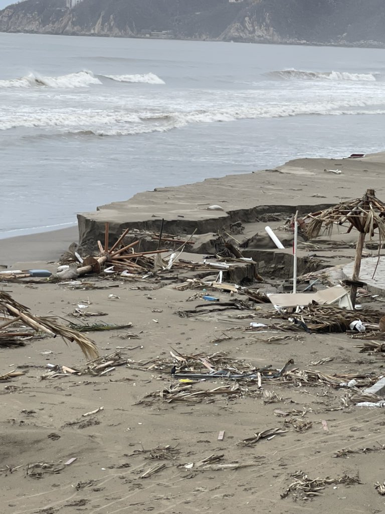 The beach was DESTROYED