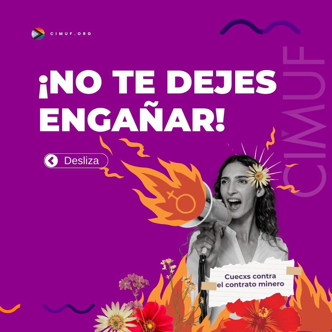 🌈💪 En CIMUF, rechazamos enérgicamente el decreto que perpetúa la explotación minera y socava nuestros derechos. ¡Nuestro territorio merece ser protegido y respetado! #NoALaMinería #Feminismo #DerechosHumanos ✊✨