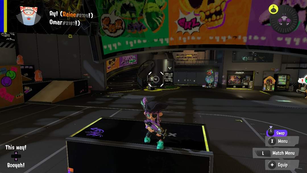 handofthemperor's tweet photo. 10x clout winning team!!! I've wanted my name (Raine) to appear for so long on those announcements and it finally happened!!!@ 

#splatoon #Splatoon3 #Splatoween https://t.co/LYzR7aiGUf