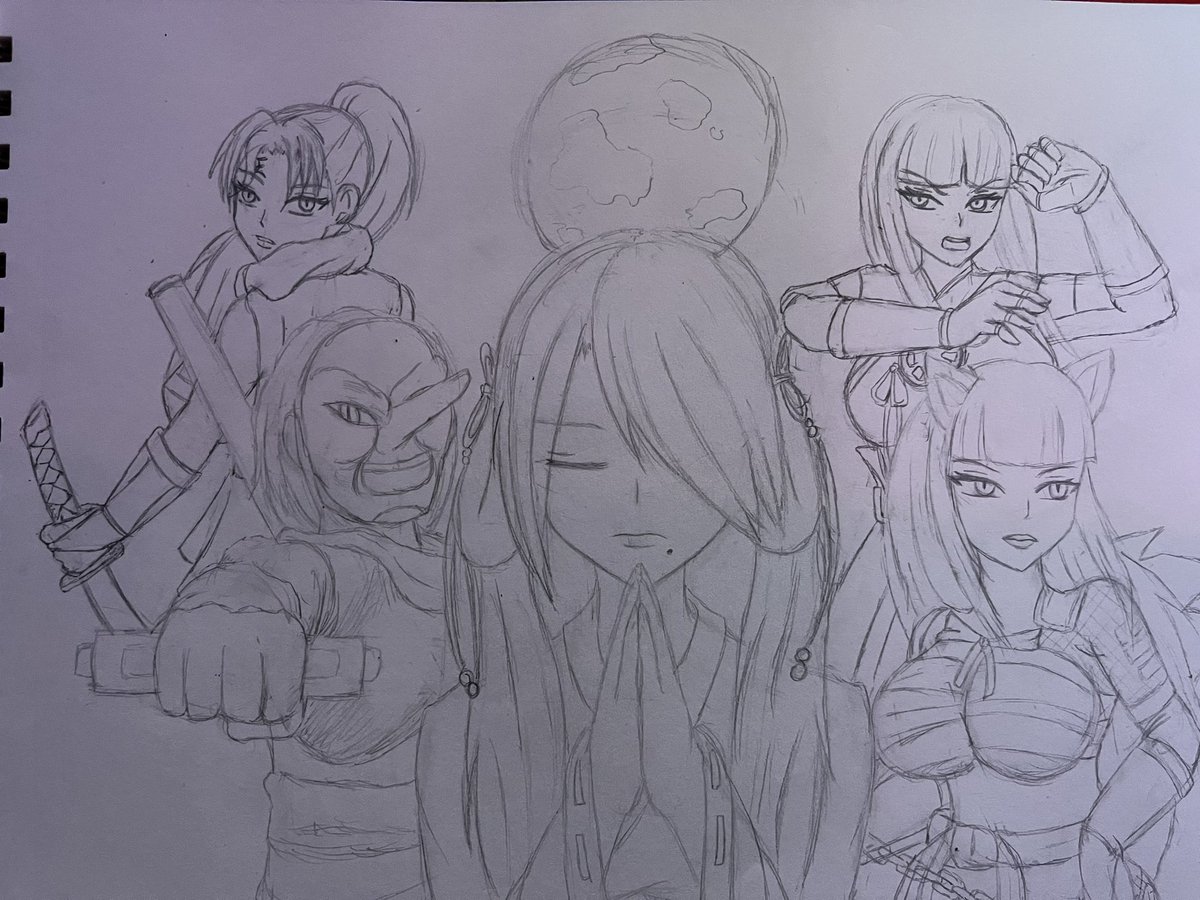 fooly_z's tweet photo. Sorry everyone, kinda took a small break. Working on my new project. Me and some friends OC on Nioh 2. #nioh2 #nioh #AnimeArt #art #sketchart https://t.co/nisxb1Yc0B