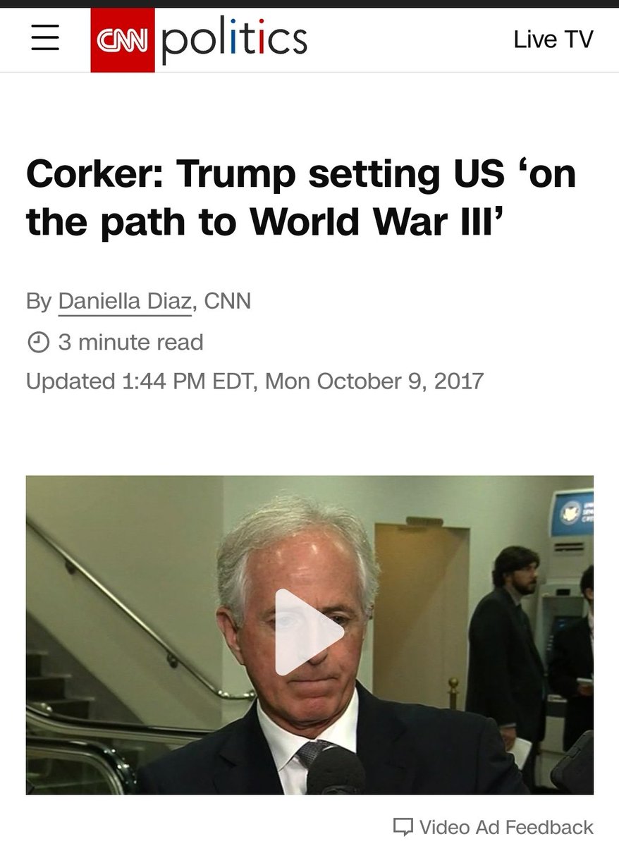tekkwork's tweet photo. @AndrewDesiderio T
Remember, when the media said Trump will get America into WW3? Now they cheer for it... https://t.co/eI1XGtaanh