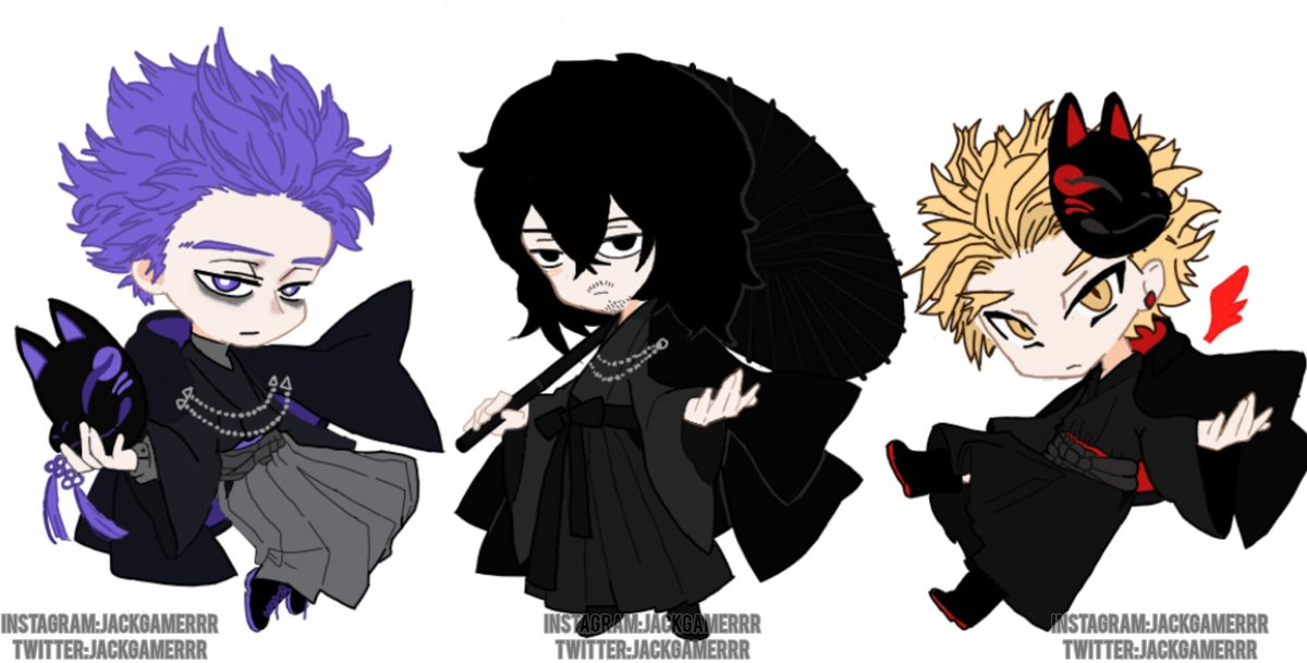 JackGamerrr's tweet photo. Hitoshi Shinso
Aizawa Shōta (Eraserhead) 
Tamaki Keigo (Hawks) https://t.co/CwxGLzVfna