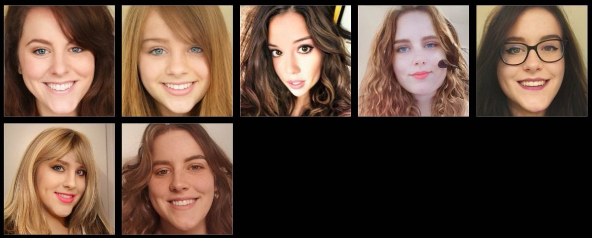TonyWheatley4's tweet photo. While you're waiting here's a trick and a treat. One of these is a real woman. The rest Ai generated pictures. Can you tell the REAL one? https://t.co/mHqJe1d9eE