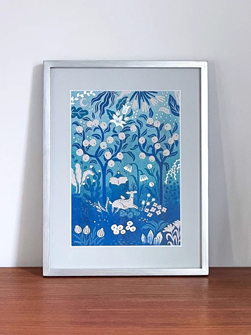 いつかのどこか  TISの展示に出していた作品です。 リソグラフで印刷しています