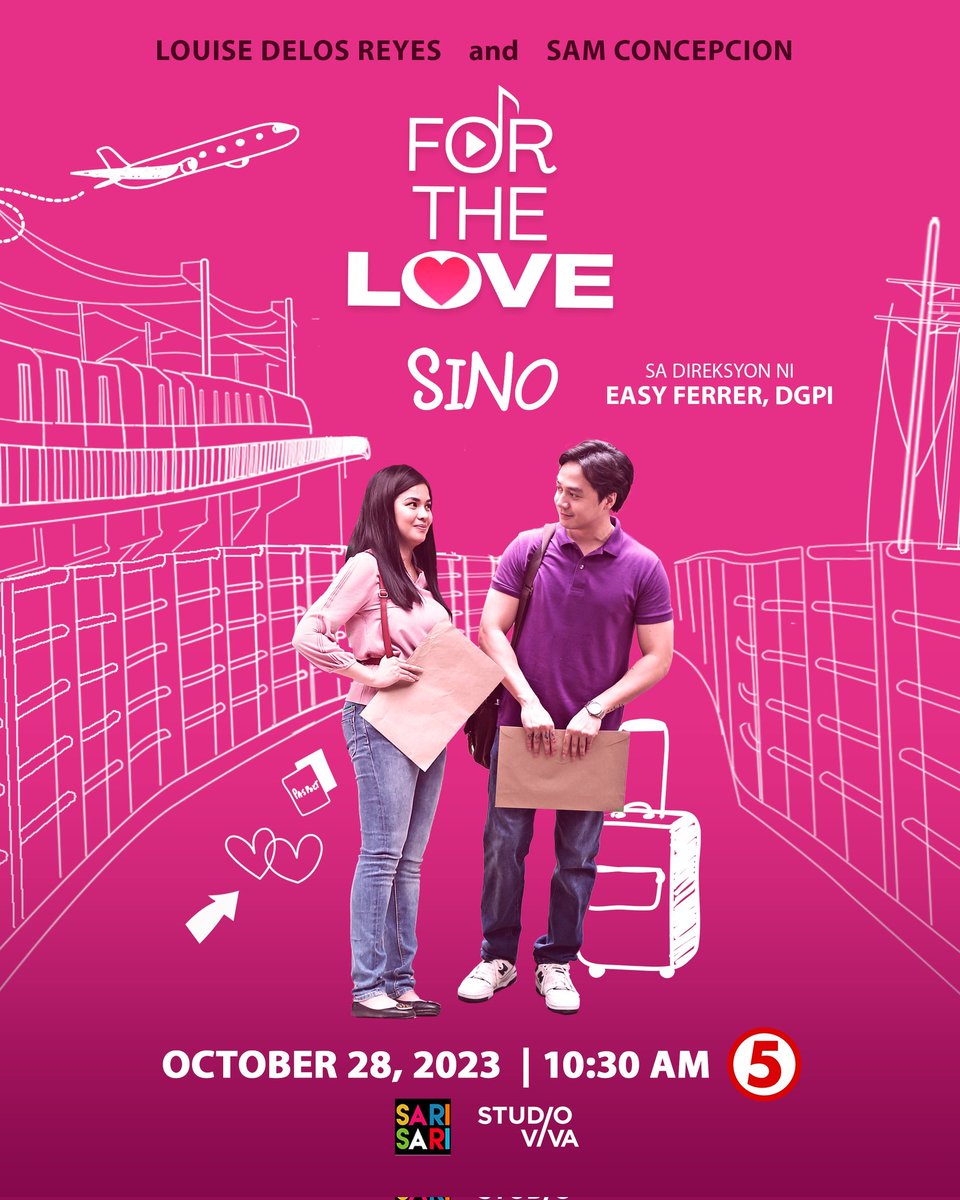 SAMSTERS1017's tweet photo. Sinong mag-aakalang magpaparamdam si LOVE kung kailan paalis ka na ng bansa? 

Napakamapaglaro nga naman talaga ng Tadhana oh! 

Watch For The Love "Sino" episode starring Louise Delos Reyes and Sam Concepcion today, October 28, 10:30am on TV5. 

#FTLSino
#StudioViva https://t.co/H2P2nWyKAY