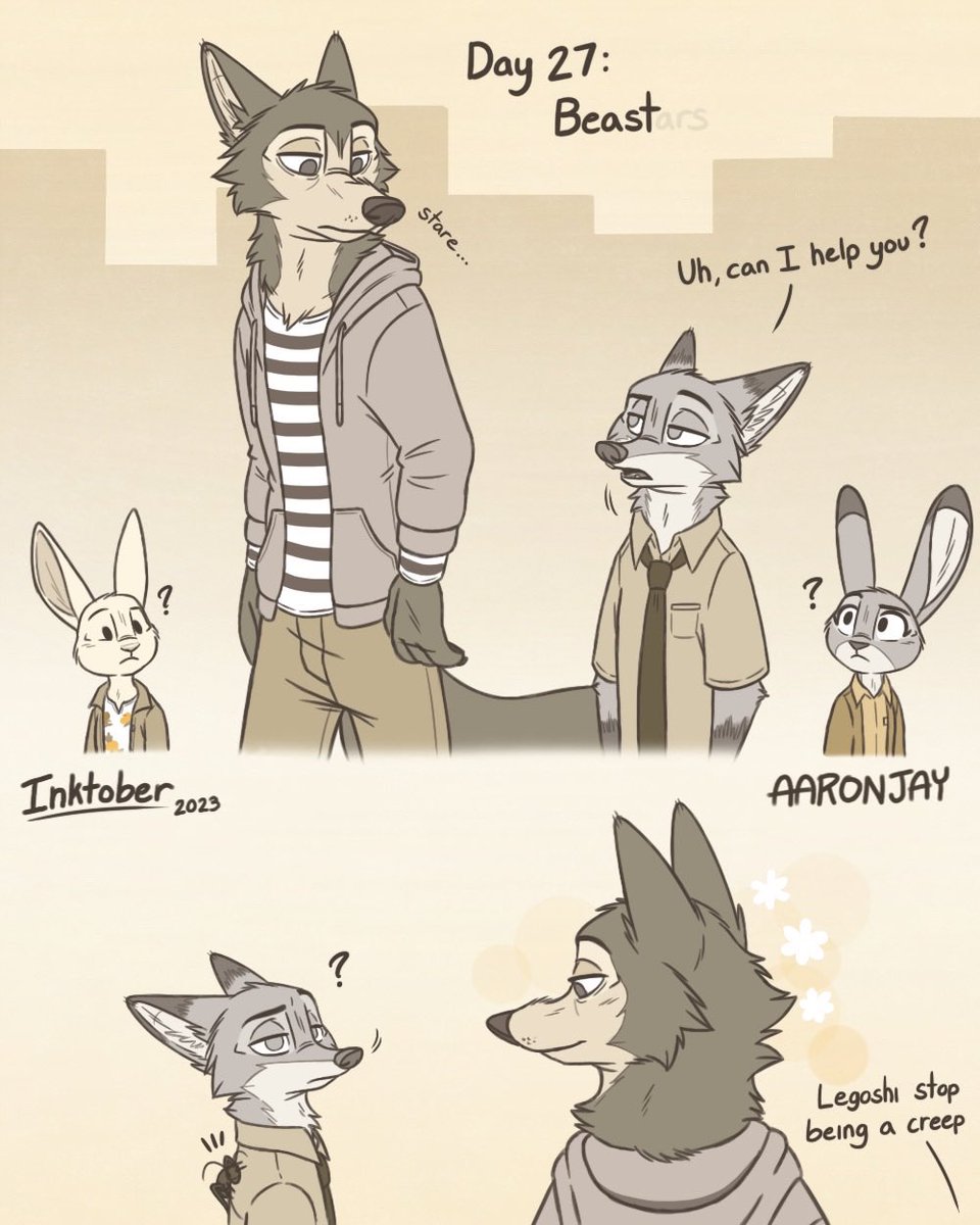 aaronjay_askal's tweet photo. When you think a stranger is staring at you 

#Inktober2023 : Day 27 - Beast
#zootopia #beastars https://t.co/qrnd9Xid6E