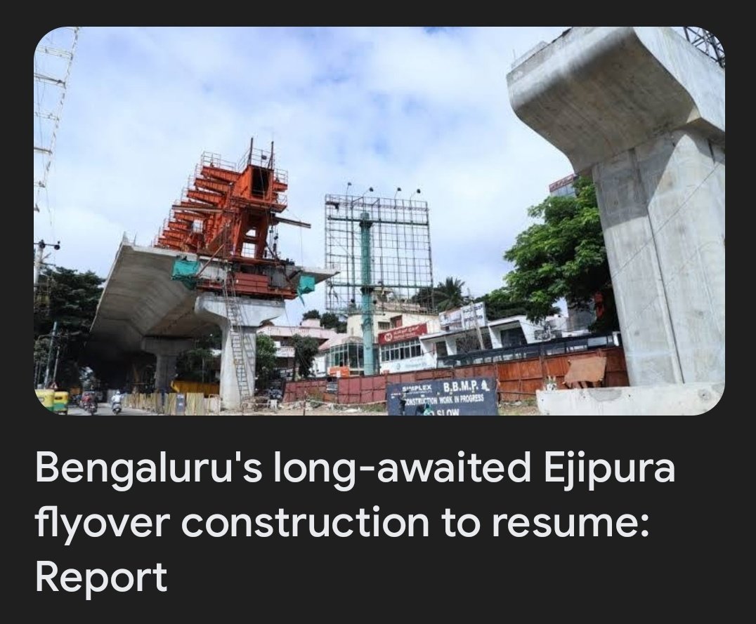 BangaloreRepair's tweet photo. Did we hear that right?
#EjipuraFlyover #SaveBLR https://t.co/xPeFW2UkbM