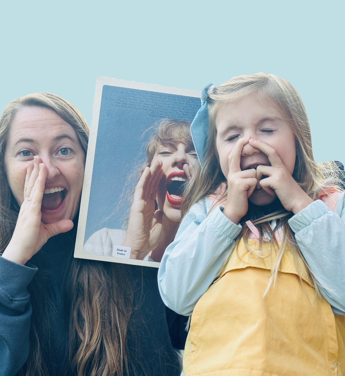 repuTAY13's tweet photo. taking pictures with covers 9 years later only this time with my best girl. Raising tiny Swifties is my favorite activity. 
#1989TaylorsVersion #1989TaylorsVersionDeluxe @taylornation13 @taylorswift13 https://t.co/bdQuokdYzM