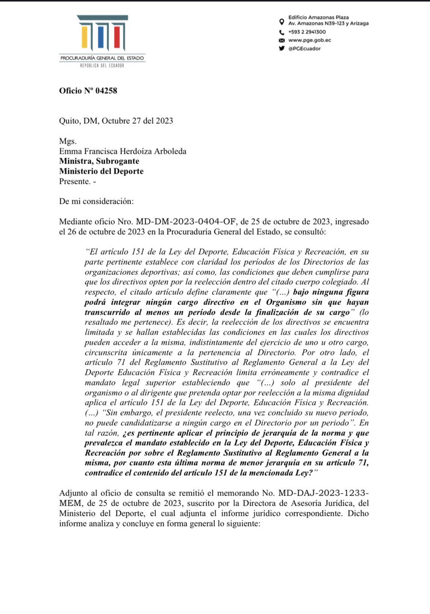 TribunalEBSC's tweet photo. Pronunciamiento Procurador https://t.co/ogpe0ucAVC