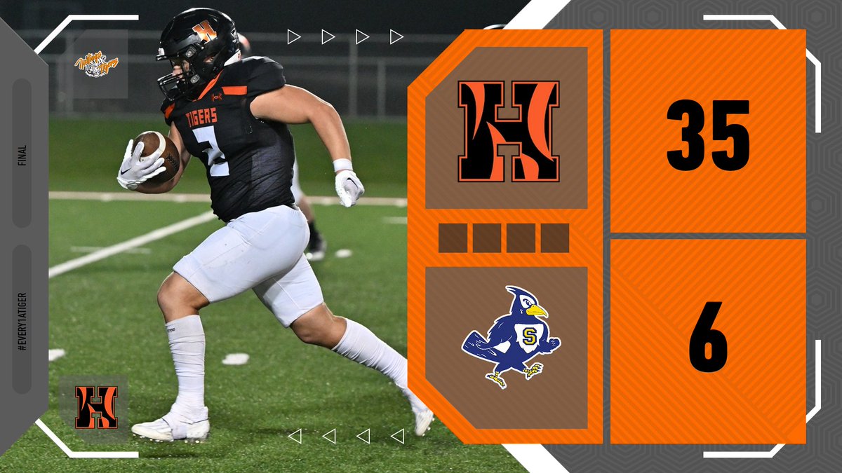 HastingsTigers's tweet photo. Football
Class B State Football Playoffs

Final
#10 Hastings - 35
#7 Seward - 6

Tigers advance to the State Quarterfinals and will play at #2 seed Waverly next Friday!

#every1aTIGER #nebpreps https://t.co/0CU12szbkD